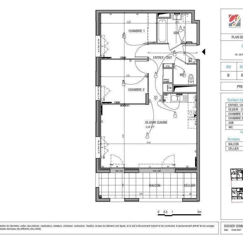 Location appartement t3 67 m² à Nantes (44100) Centre ville-Chantenay - Photo 2