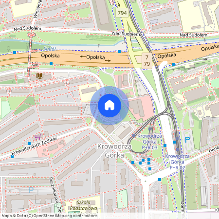 ul. Krowoderskich Zuchów, Krowodrza Górka, Prądnik Biały, Kraków, małopolskie