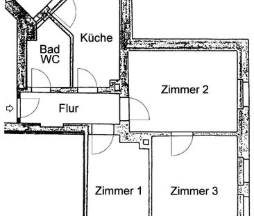 3Zimmerwohnung in Johannis - Photo 1