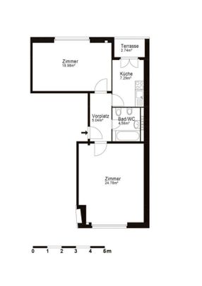 Komfortable 2-Zimmerwohnung an ruhiger Lage - Foto 1