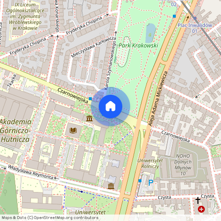 ul. Czarnowiejska, Nowa Wieś, Krowodrza, Kraków, małopolskie