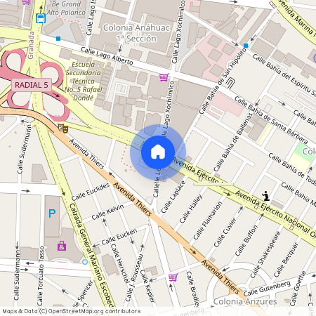 Se departamento Ejercito nacional, Colonia Anzures, C.P. 11590, Df / Cdmx