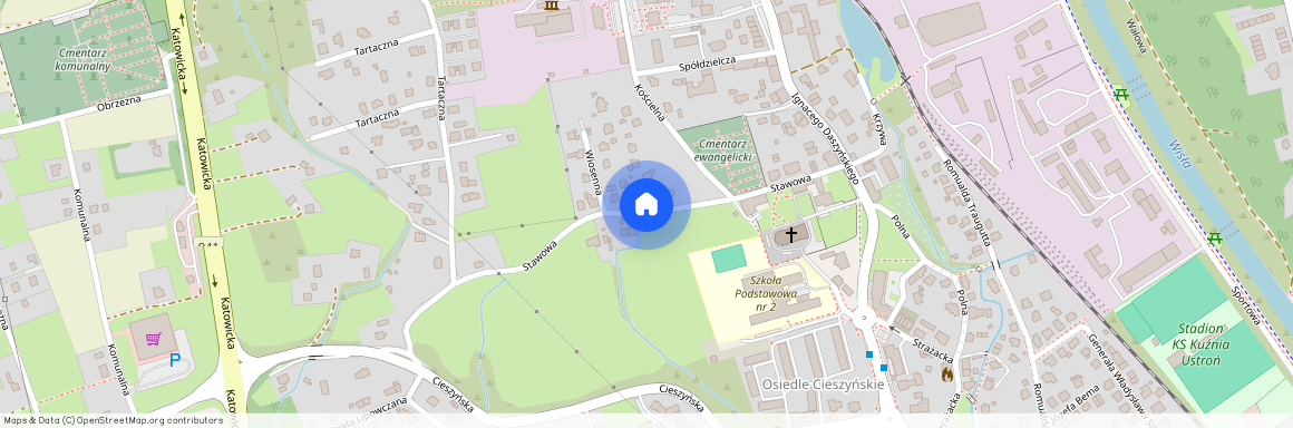 ul. Stawowa, Ustroń, cieszyński, śląskie