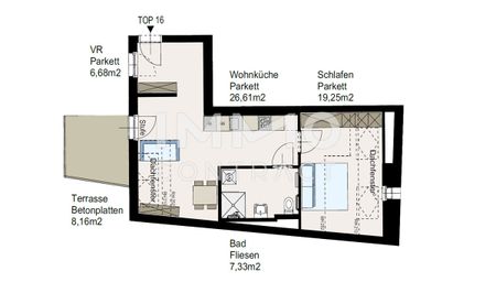 Provisionsfrei! Seniorenwohnung in Oberlaa mit Terrasse im 1. Dachgeschoß. - Photo 5