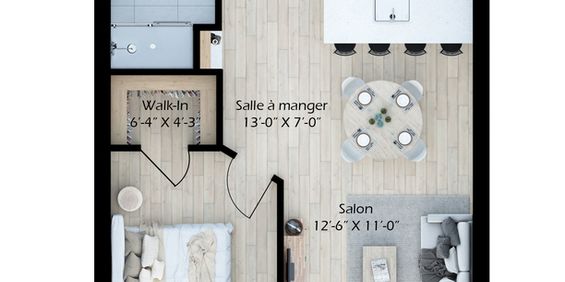 Projet OXIA - Nouveau 3 ½ à Louer - Photo 3