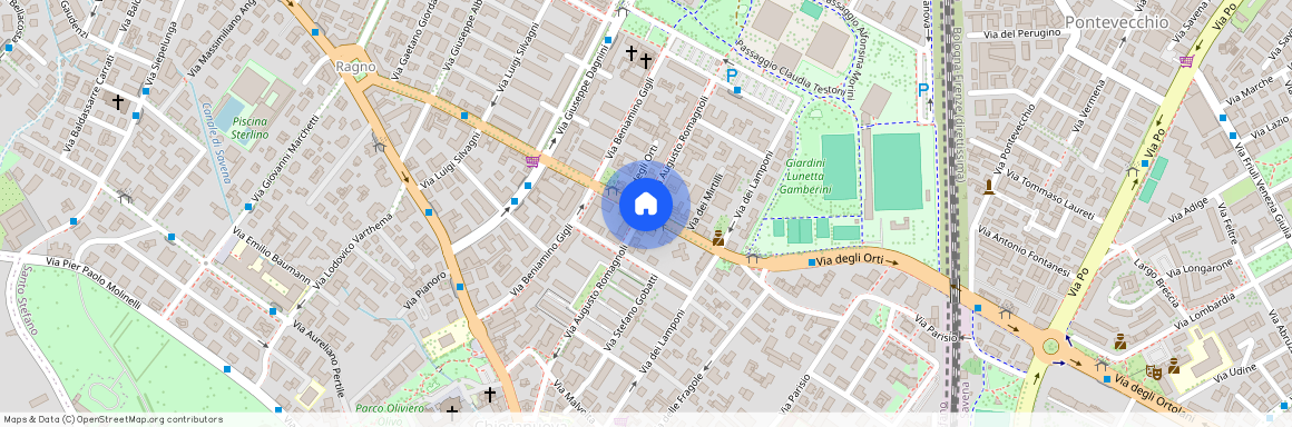 Via degli Orti, Bologna, Emilia-Romagna 40137