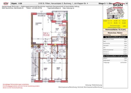 Geförderte 3 Zimmer-Wohnung mit Balkon, Tiefgaragenplatz & Miete-Kaufoption - Foto 5
