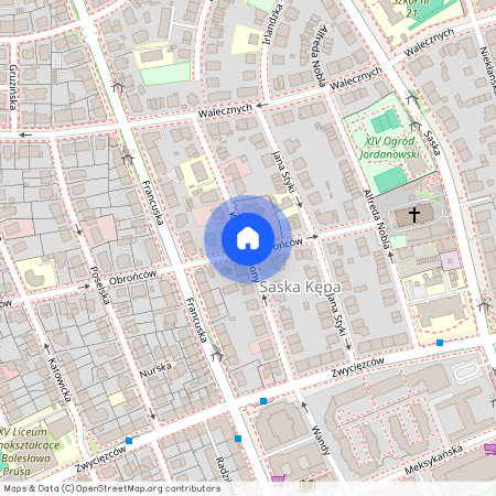 ul. Królowej Aldony, Saska Kępa, Praga-Południe, Warszawa, mazowieckie