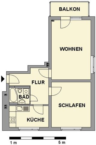 Beste Aussichten für Paare - 2-Raum-Wohnung mit Balkon - Foto 5