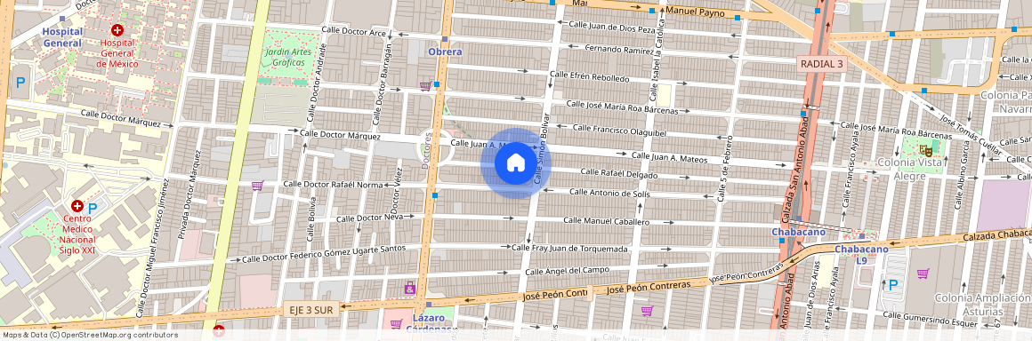 Rafael Delgado 35, Obrera, Cuauhtémoc, 06800 Ciudad de México, CDMX #35Int. 14, Colonia Obrera, C.P. 06800, Df / Cdmx