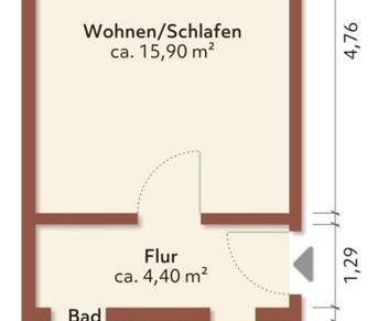Klein, fein, komfortabel! 1-R.-WE in Löbau! - Foto 1