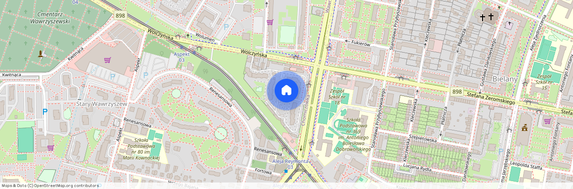 al. Aleja Władysława Reymonta, Chomiczówka, Bielany, Warszawa, mazowieckie