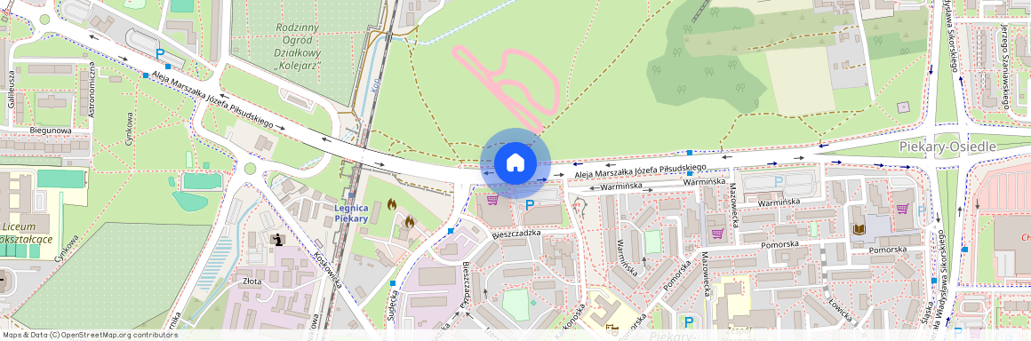 al. marsz. Józefa Piłsudskiego, Legnica, dolnośląskie