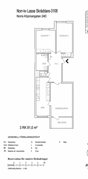Norra Köpmangatan 24 D, våning 1 - Foto 2