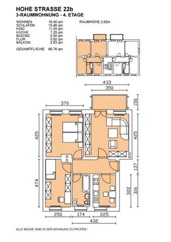 3-RWE in zentrumsnaher Lage mit Balkon - Photo 3