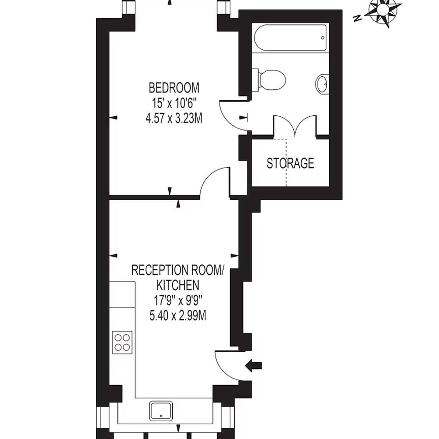 1 bedroom apartment - Photo 1