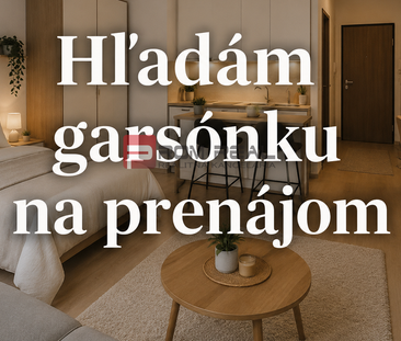 Hľadám 1 izb. byt alebo garsónku na prenájom. - Photo 1