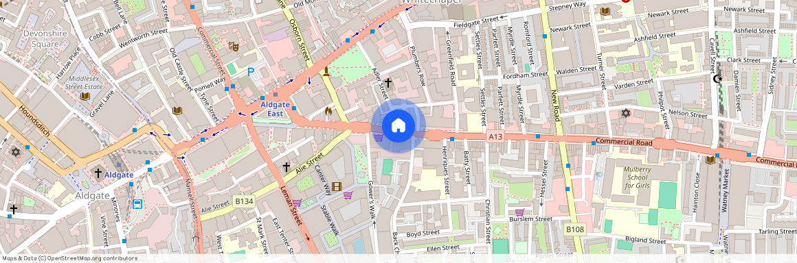 Commercial Road, Aldgate, London, E1