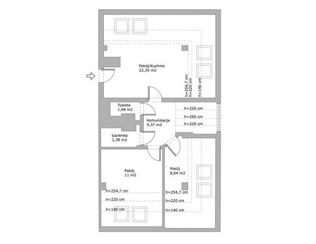3 pokoje na poddaszu 85m² | metro | widok - Фото 3