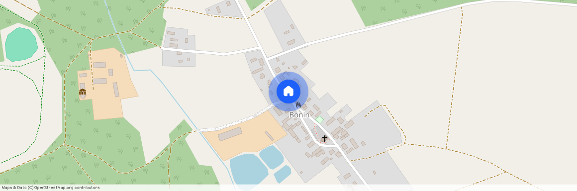 ul. Świętoborzec, Bonin, Łobez, łobeski, zachodniopomorskie