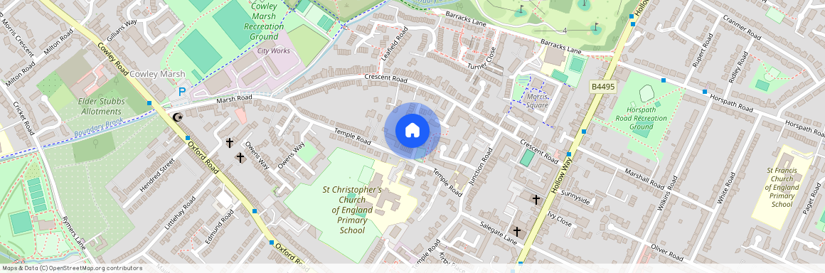 St Christopher`s Place, East Oxford, OX4