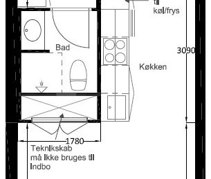 2-værelses studiebolig med altan - Foto 4