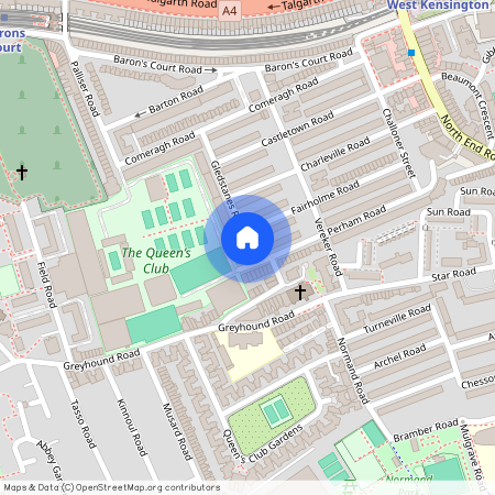 Ruskin Mansions, Barons Court, London, W14