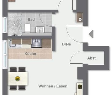 Einzug 15.11 2 Zimmer Wohnung Leverkusen Rheindorf Garten - Foto 1