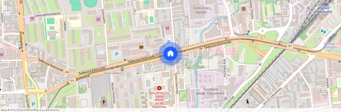 ul. Tadeusza Kościuszki, Mokre, Toruń, kujawsko-pomorskie