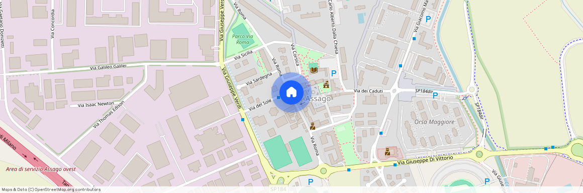 Via Roma, Włochy, Assago