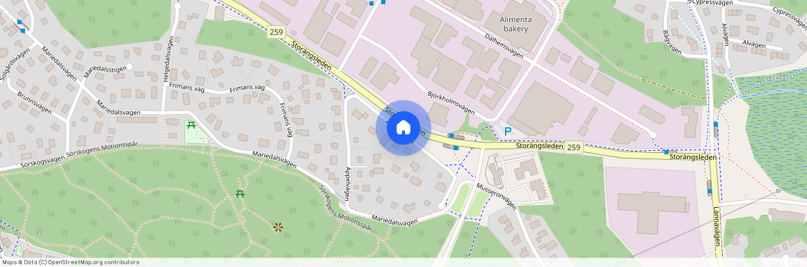 Äppelvägen, Huddinge