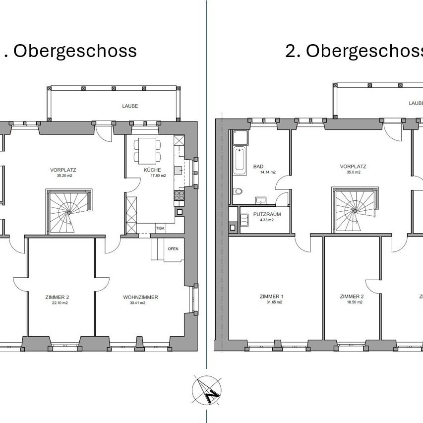 Modern restauriertes Pfarrhaus - Wohnen und Arbeiten auf 300 m2 Fläche - Foto 1