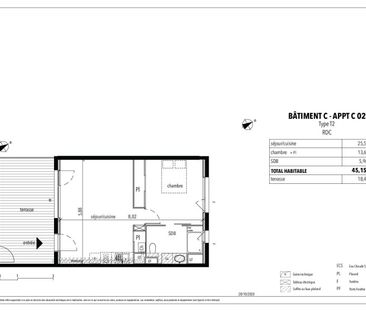 Location Appartement 2 pièces 45m² COLOMIERS 31770 - Photo 2