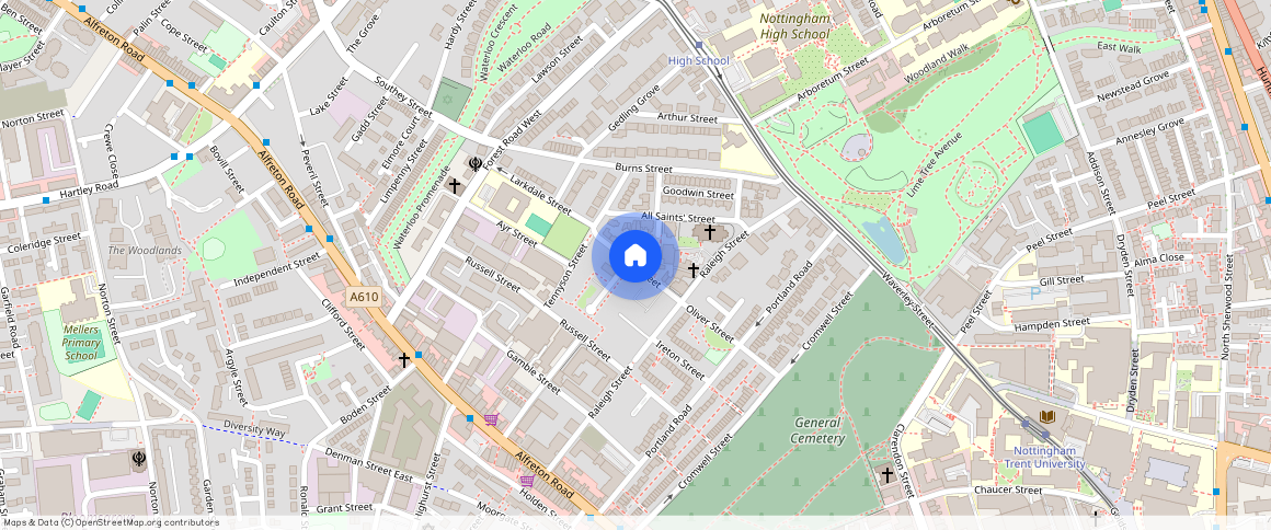 Flat 6, Tudor Court, Walter Street, Arboretum, Nottingham, NG7 4GD