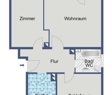 Gemütliche Wohnung mit Balkon - Foto 3