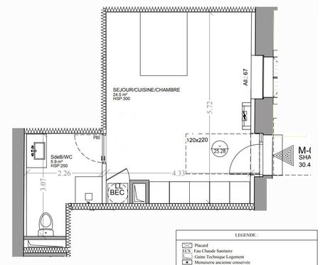 Appartement à louer, 1 pièce - Seclin 59113 - Photo 4