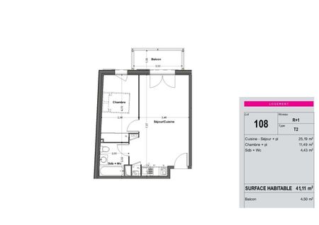 Location Appartement 2 pièces 41m² SEYSSES 31600 - Photo 3