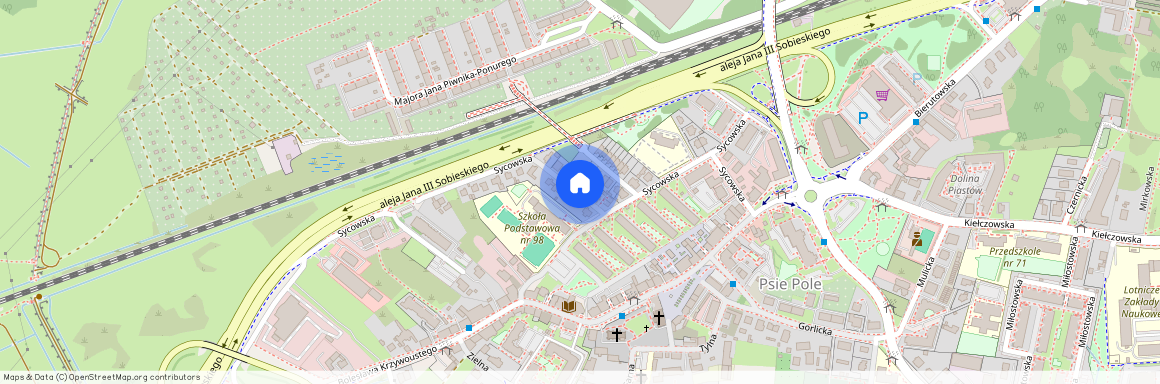 ul. Sycowska, Psie Pole, Psie Pole, Wrocław, dolnośląskie