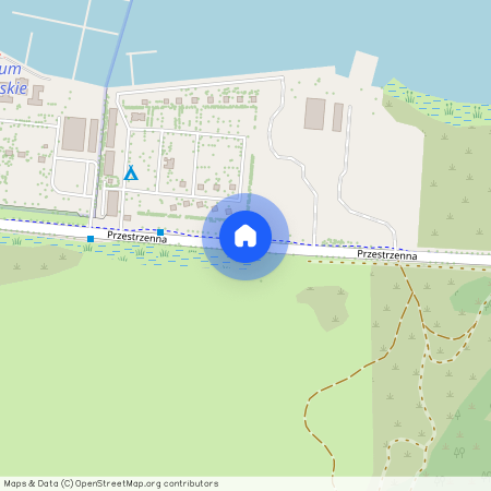 ul. Przestrzenna, Dąbie, Prawobrzeże, Szczecin, zachodniopomorskie