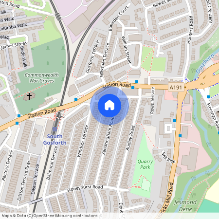 2 bedroom Flat to rent in Sandringham Road, South Gosforth, Newcastle Upon Tyne