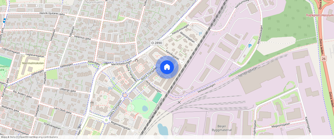 Norra Trängallén **, Trossen