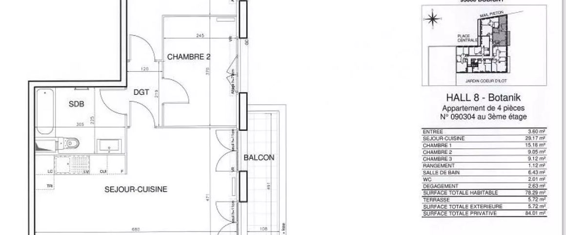 location Appartement T4 DE 78.3m² À BOBIGNY - Photo 1