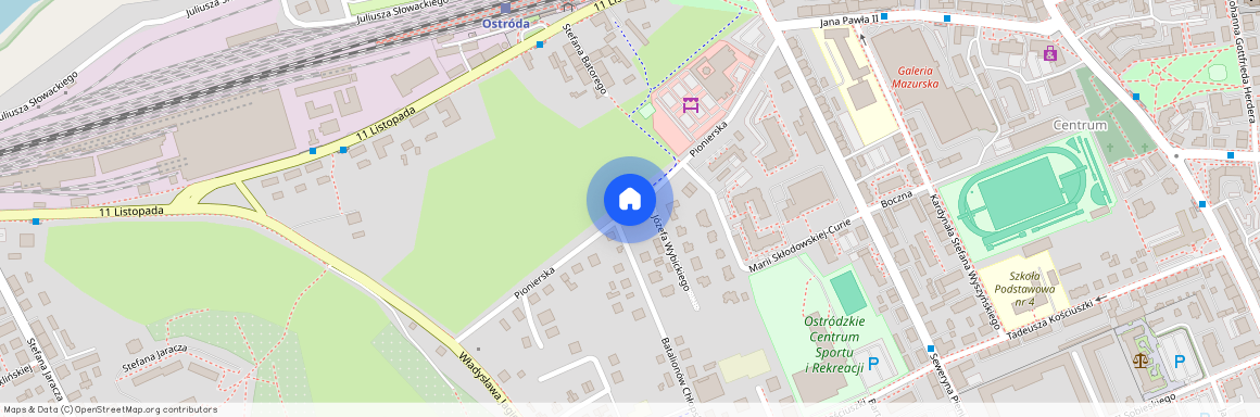 ul. Pionierska, Ostróda, ostródzki, warmińsko-mazurskie