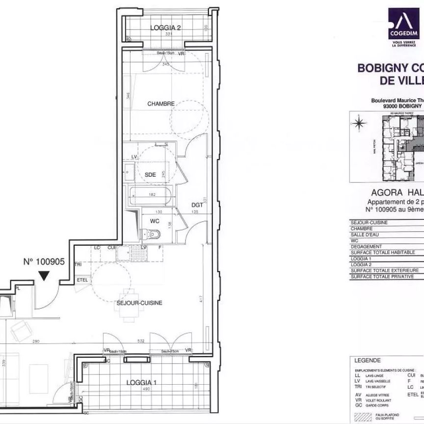 location Appartement T2 DE 56.8m² À BOBIGNY - Photo 1