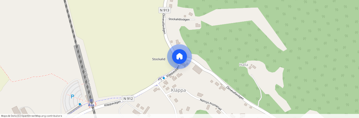 Ölmevallavägen, Åsa