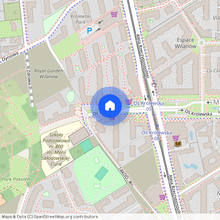 al. Aleja Rzeczypospolitej, Błonia Wilanowskie, Wilanów, Warszawa, mazowieckie