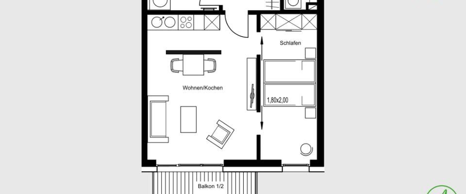 ERSTBEZUG NEUBAU in der Papierfabrik | praktische Whg. mit Süd-Balkon, HWR, TG-Stellplatz u.v.m. - Photo 1