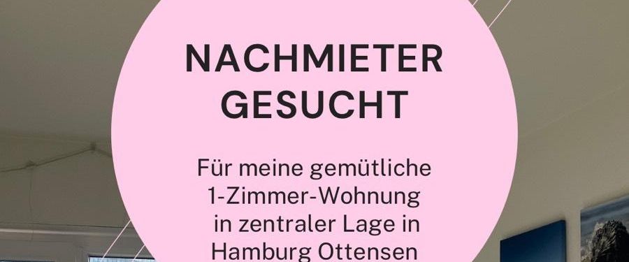 Nachmieter 01.12.25 1-Zimmer Wohnung in Hamburg Ottensen - Foto 1