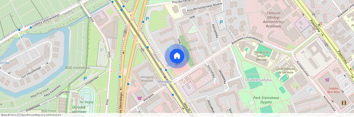 ul. Urle, Sadyba, Mokotów, Warszawa, mazowieckie