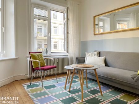 Komplett möblierte 2-Zi.-Wohnung mit 44 m² in einem Jugendstil-Altbau im schönen Eimsbüttel... - Foto 2
